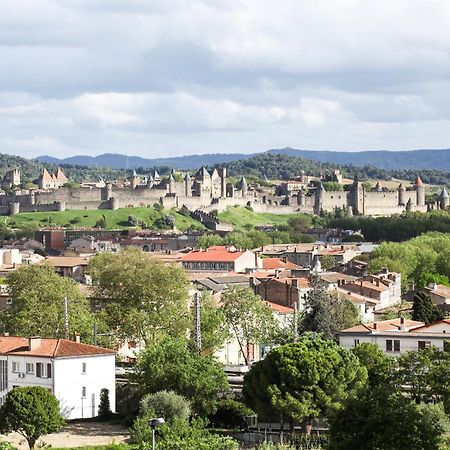 Studio Avec Parking Vue Sur La Cite De Carcassonne Buitenkant foto