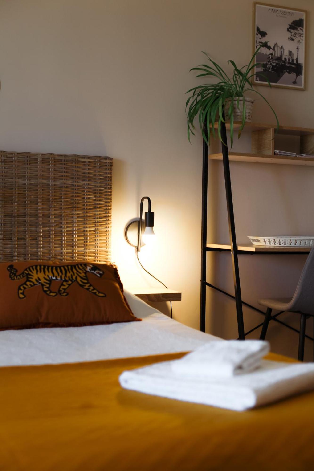 Studio Avec Parking Vue Sur La Cite De Carcassonne Buitenkant foto
